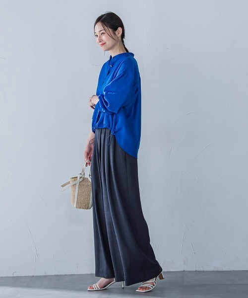 LAUTREAMONT(ロートレアモン)の「シアードロストシャツ≪洗濯機で洗える≫(シャツ/ブラウス・レディース・ピンク/ブルー/ホワイト系その他/グリーン系その他/ピンク系その他・9号)」の18枚目の写真