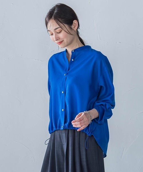 LAUTREAMONT(ロートレアモン)の「シアードロストシャツ≪洗濯機で洗える≫(シャツ/ブラウス・レディース・ピンク/ブルー/ホワイト系その他/グリーン系その他/ピンク系その他・9号)」の15枚目の写真