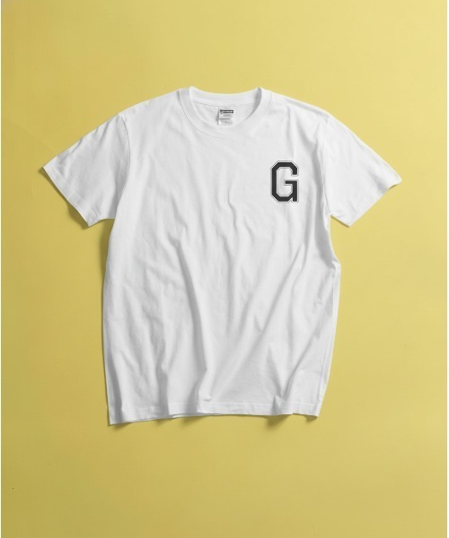 minius(ミニウス)の「【Alphabet 】オリジナルアルファベットデザイン アメカジカレッジロゴプリント半袖ホワイトTシャツ(Tシャツ/カットソー・メンズ・A/B/C/D/E/F/G/H/I/J/K/L/M/N/O/P/Q/R/S/T/U/V/W/X/Y/Z・SMALL/MEDIUM/LARGE/X-LARGE)」の7枚目の写真