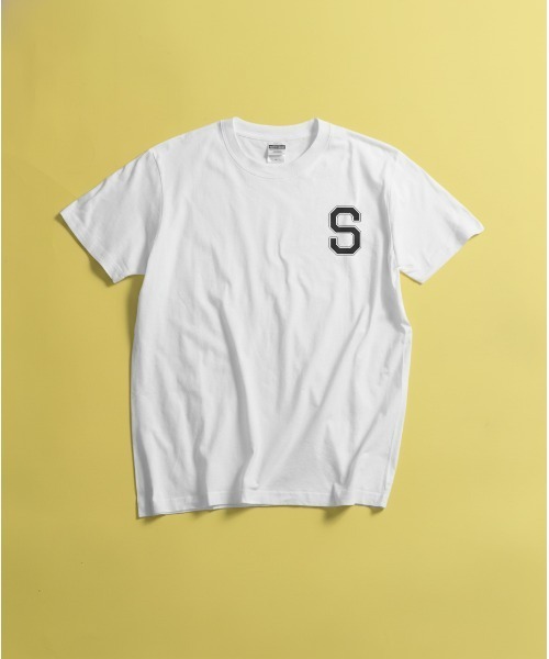 minius(ミニウス)の「【Alphabet 】オリジナルアルファベットデザイン アメカジカレッジロゴプリント半袖ホワイトTシャツ(Tシャツ/カットソー・メンズ・A/B/C/D/E/F/G/H/I/J/K/L/M/N/O/P/Q/R/S/T/U/V/W/X/Y/Z・SMALL/MEDIUM/LARGE/X-LARGE)」の19枚目の写真
