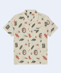 【PICTURE/ピクチャー】MOKARA SHIRT 半袖 総柄 オープンカラー 開襟 シャツ ポケット