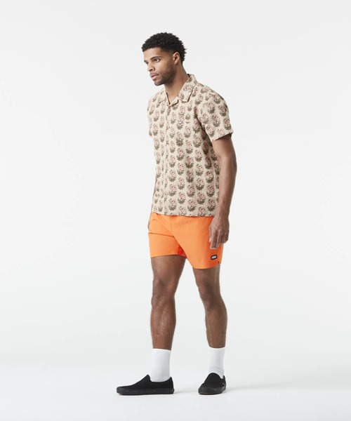 PICTURE ORGANIC CLOTHING(ピクチャーオーガニッククロージング)の「【PICTURE/ピクチャー】MOKARA SHIRT 半袖 総柄 オープンカラー 開襟 シャツ ポケット(シャツ/ブラウス・メンズ・ブラック×パープル/ベージュ系その他/ベージュ系その他2・MEDIUM/LARGE/X-LARGE)」の5枚目の写真