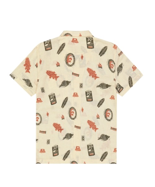 PICTURE ORGANIC CLOTHING(ピクチャーオーガニッククロージング)の「【PICTURE/ピクチャー】MOKARA SHIRT 半袖 総柄 オープンカラー 開襟 シャツ ポケット(シャツ/ブラウス・メンズ・ブラック×パープル/ベージュ系その他/ベージュ系その他2・MEDIUM/LARGE/X-LARGE)」の16枚目の写真