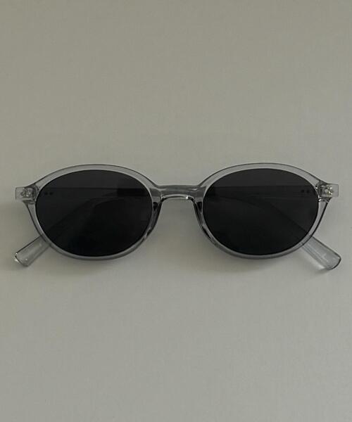 WEGO（ウィゴー）の「WEGO/オーバルフレームカラーレンズ（サングラス・レディース・ブラウン/その他1/ブラック・FREE）」の2枚目の写真