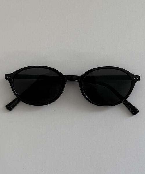 WEGO（ウィゴー）の「WEGO/オーバルフレームカラーレンズ（サングラス・レディース・ブラウン/その他1/ブラック・FREE）」の3枚目の写真