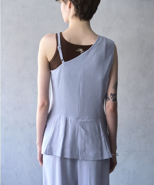Muel Chic(ミュエルシック)の「Dakota rompers ダコタロンパース(サロペット/オーバーオール・レディース・ライトブルー/ベージュ/ネイビー・FREE)」の18枚目の写真