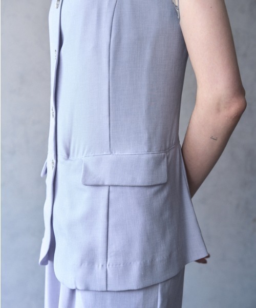 Muel Chic(ミュエルシック)の「Dakota rompers ダコタロンパース(サロペット/オーバーオール・レディース・ライトブルー/ベージュ/ネイビー・FREE)」の22枚目の写真