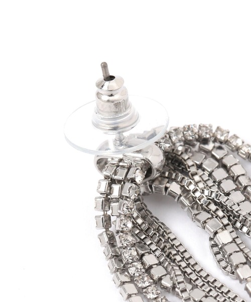 BABYLONE（バビロン）の「フリンジピアス（ピアス（両耳用）・レディース・シルバーグレー・FREE）」の7枚目の写真