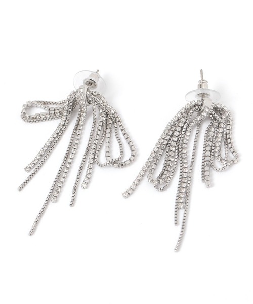 BABYLONE（バビロン）の「フリンジピアス（ピアス（両耳用）・レディース・シルバーグレー・FREE）」の10枚目の写真