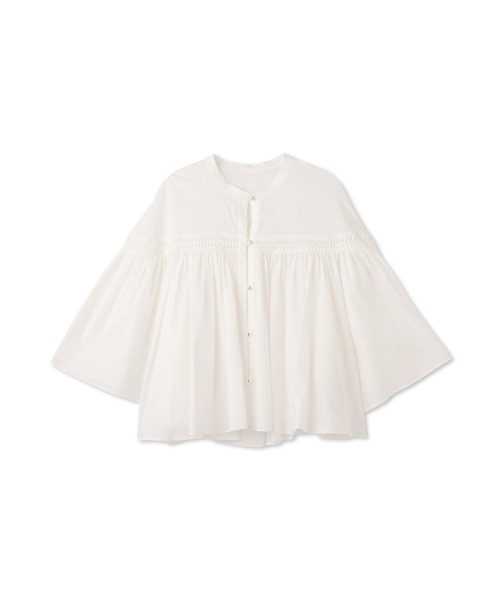 セール】ピンタックcottonブラウス≪洗濯機で洗える≫（シャツ