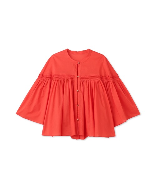 LAUTREAMONT(ロートレアモン)の「ピンタックcottonブラウス≪洗濯機で洗える≫(シャツ/ブラウス・レディース・ブラック/ホワイト/オレンジ・9号)」の8枚目の写真