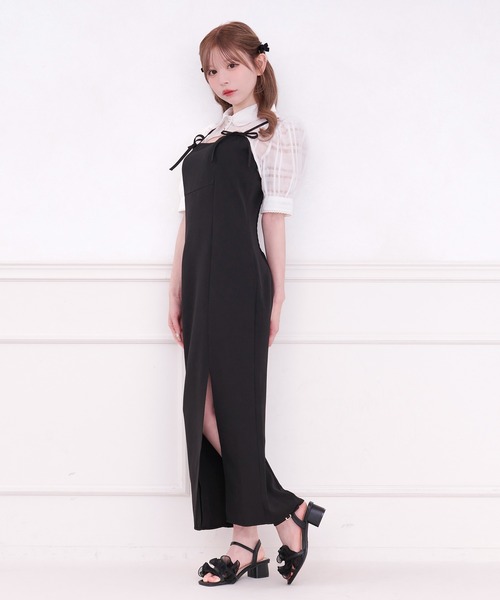 apres jour(アプレジュール)の「【SET着用可能】ショートボレロブラウス(シャツ/ブラウス・レディース・ホワイト系その他/ホワイト/ブラック系その他/ブラック・フリー/X-LARGE)」の16枚目の写真