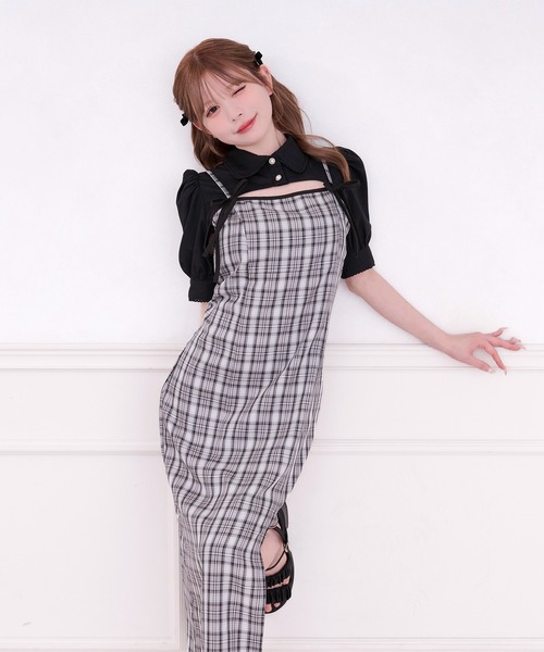 apres jour(アプレジュール)の「【SET着用可能】ショートボレロブラウス(シャツ/ブラウス・レディース・ホワイト系その他/ホワイト/ブラック系その他/ブラック・フリー/X-LARGE)」の20枚目の写真