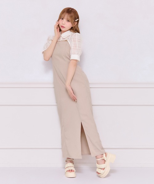 apres jour(アプレジュール)の「【SET着用可能】ショートボレロブラウス(シャツ/ブラウス・レディース・ホワイト系その他/ホワイト/ブラック系その他/ブラック・フリー/X-LARGE)」の8枚目の写真