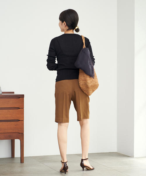Plage whisper rib sheerカーディガン ブラウン プラージュ whisper rib sheer カーディガン（カーディガン）｜Plage