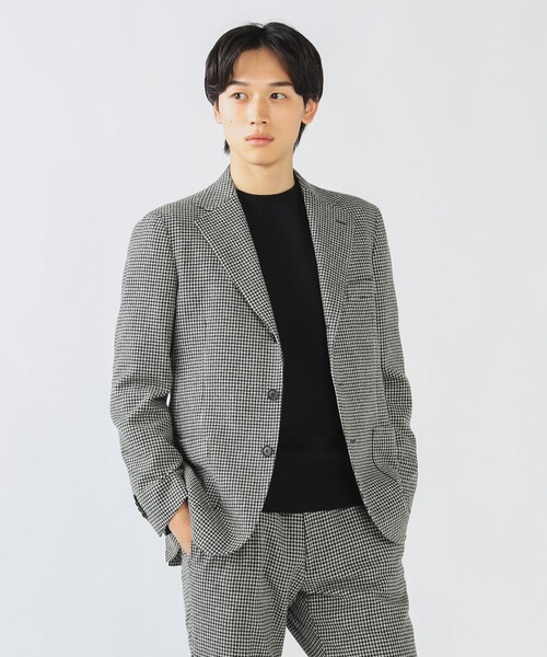 【未使用】ビームスハート　セットアップ/フランネル/グレー/定価計37,400円 BEAMS HEART（ビームス ハート）フランネル ノープリーツ スラックス