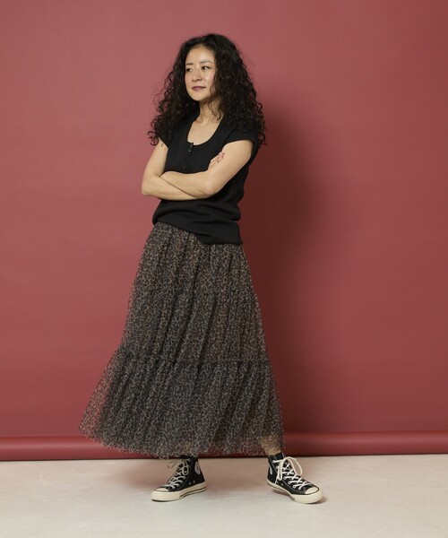 Freada（フリーダ）の「Freada/フリーダ チュール チュチュスカート（スカート・レディース・レッド/レオパード・ONE SIZE）」の20枚目の写真