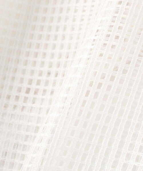 DROIT BELLO（ドロイトベロ）の「DROIT BELLO（ドロイトベロ）オーバーサイズメッシュブルゾン（ブルゾン・レディース・ホワイト系2/ブラック・F）」の9枚目の写真