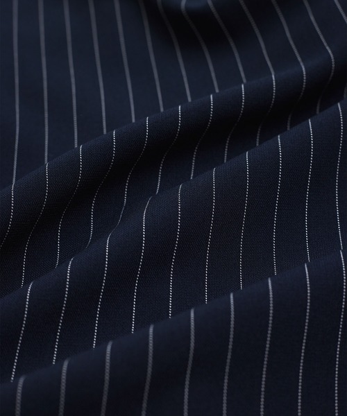 VIS（ビス）の「【接触冷感/UVケア】ピンストライプリラックスワイドパンツ（その他パンツ・レディース・グレー/キナリ/ブルー系その他・S/M）」の8枚目の写真