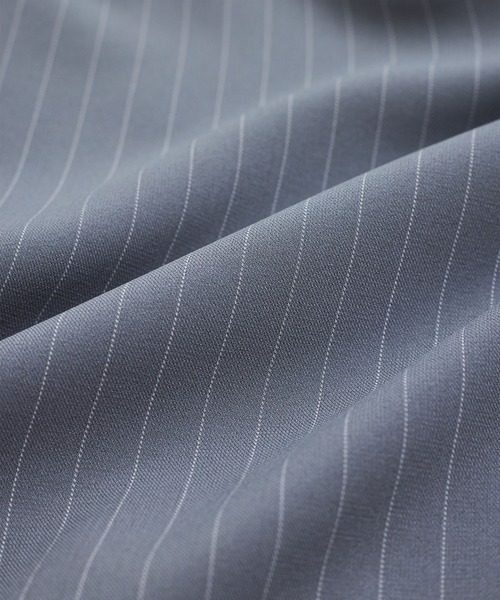 VIS（ビス）の「【接触冷感/UVケア】ピンストライプリラックスワイドパンツ（その他パンツ・レディース・グレー/キナリ/ブルー系その他・S/M）」の12枚目の写真