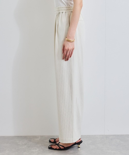VIS（ビス）の「【接触冷感/UVケア】ピンストライプリラックスワイドパンツ（その他パンツ・レディース・グレー/キナリ/ブルー系その他・S/M）」の18枚目の写真