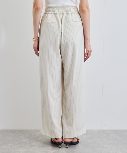 VIS（ビス）の「【接触冷感/UVケア】ピンストライプリラックスワイドパンツ（その他パンツ・レディース・グレー/キナリ/ブルー系その他・S/M）」の19枚目の写真