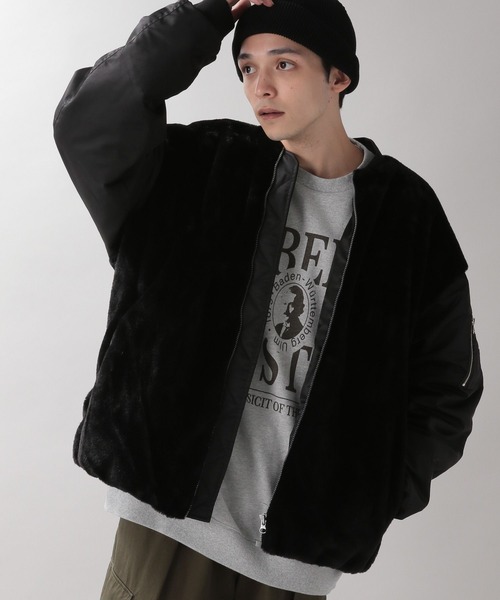 RAGEBLUE（レイジブルー）の「ジップアップブルゾン（ブルゾン・メンズ・ブラック系その他・LARGE）」の7枚目の写真