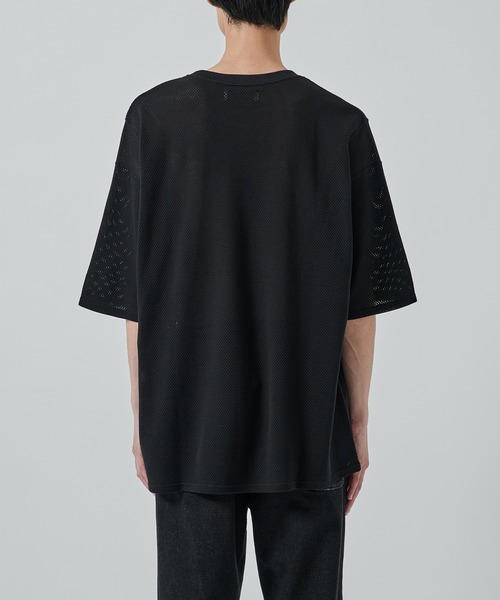 markaware（マーカウェア）の「【MARKAWARE/marka】メッシュTシャツ（Tシャツ/カットソー・メンズ・ブラック/グレー・1/2）」の5枚目の写真