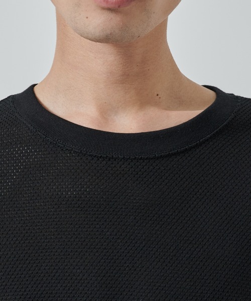 markaware（マーカウェア）の「【MARKAWARE/marka】メッシュTシャツ（Tシャツ/カットソー・メンズ・ブラック/グレー・1/2）」の9枚目の写真