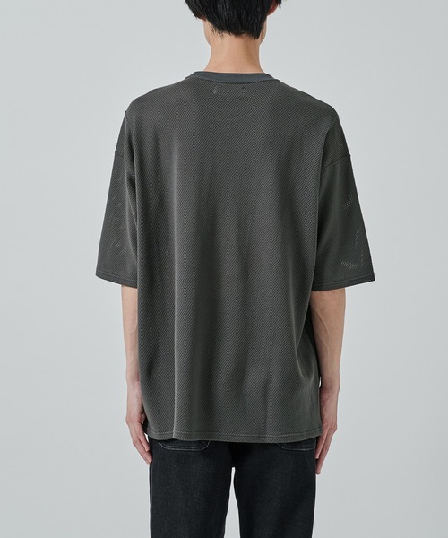 markaware（マーカウェア）の「【MARKAWARE/marka】メッシュTシャツ（Tシャツ/カットソー・メンズ・ブラック/グレー・1/2）」の12枚目の写真