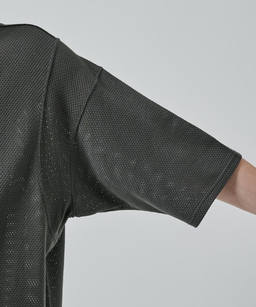 markaware（マーカウェア）の「【MARKAWARE/marka】メッシュTシャツ（Tシャツ/カットソー・メンズ・ブラック/グレー・1/2）」の16枚目の写真