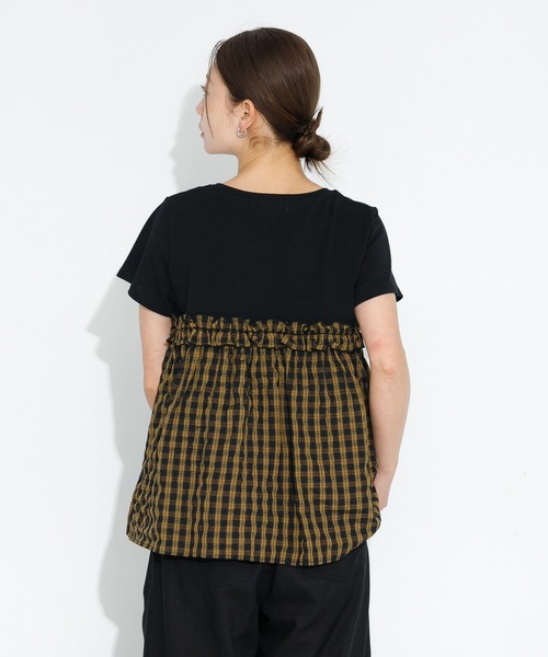 URBAN RESEARCH Sonny Label（アーバンリサーチサニーレーベル）の「フリルビスチェドッキングカットプルオーバー（Tシャツ/カットソー・レディース・ブラック/イエロー系その他/ブルー系その他・FREE）」の16枚目の写真