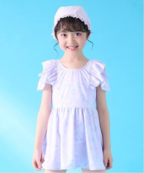 mezzo piano　水着　150 SWIM】スクール対応スイムウェア（Tシャツつき）(M(150) 紺