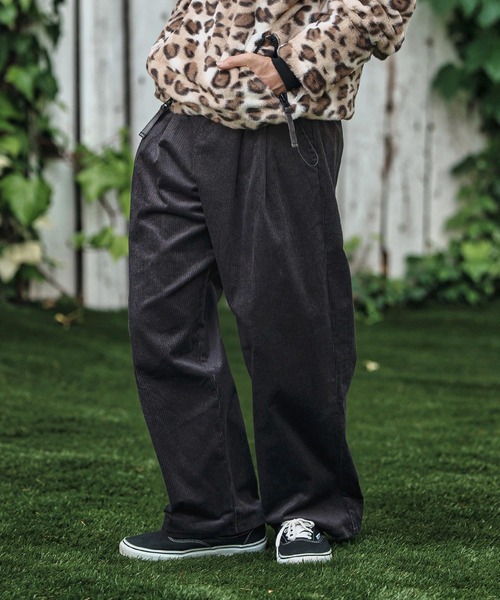 CAMBIO（カンビオ）の「mp13787- Stretch Corduroy Wide Straight Pants ワイドストレートパンツ（その他パンツ・メンズ・サンドベージュ/チャコール/ブラック/アーミー・S/M/L）」の3枚目の写真