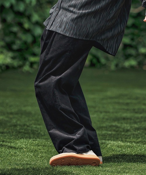CAMBIO（カンビオ）の「mp13787- Stretch Corduroy Wide Straight Pants ワイドストレートパンツ（その他パンツ・メンズ・サンドベージュ/チャコール/ブラック/アーミー・S/M/L）」の10枚目の写真