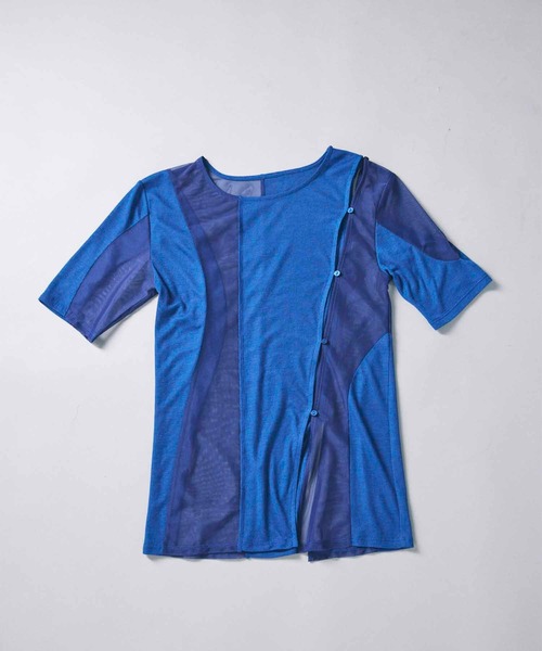 tシャツ 「led.tokyo」SHEER DOCKING TEE/シアードッキングTシャツ レディース セール】【led.tokyo】SHEER DOCKING TEE/シアードッキングT