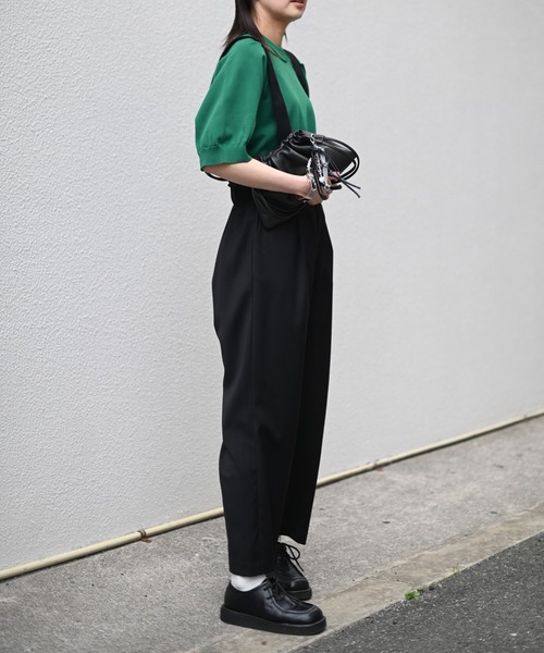 Marient（マリエント）の「ラグランタックサマーKT（ニット/セーター・レディース・ネイビー/ホワイト/グリーン・FREE）」の6枚目の写真