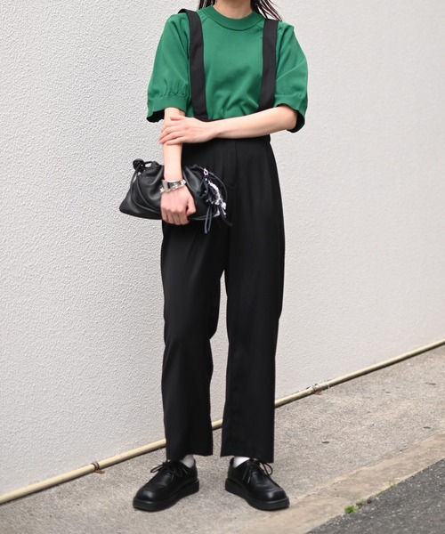 Marient（マリエント）の「ラグランタックサマーKT（ニット/セーター・レディース・ネイビー/ホワイト/グリーン・FREE）」の4枚目の写真