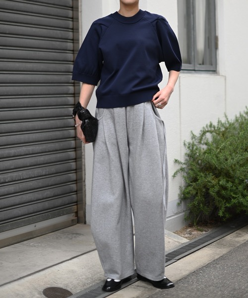 Marient（マリエント）の「ラグランタックサマーKT（ニット/セーター・レディース・ネイビー/ホワイト/グリーン・FREE）」の13枚目の写真