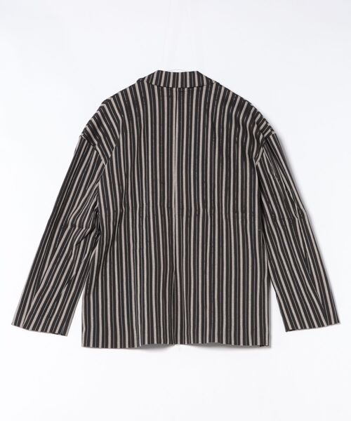 HOOK（フック）の「HOOK -original-　レトロ調ストライプ柄テーラードジャケット（テーラードジャケット・メンズ・ブラック/ライトブルー・MEDIUM/LARGE/X-LARGE）」の16枚目の写真