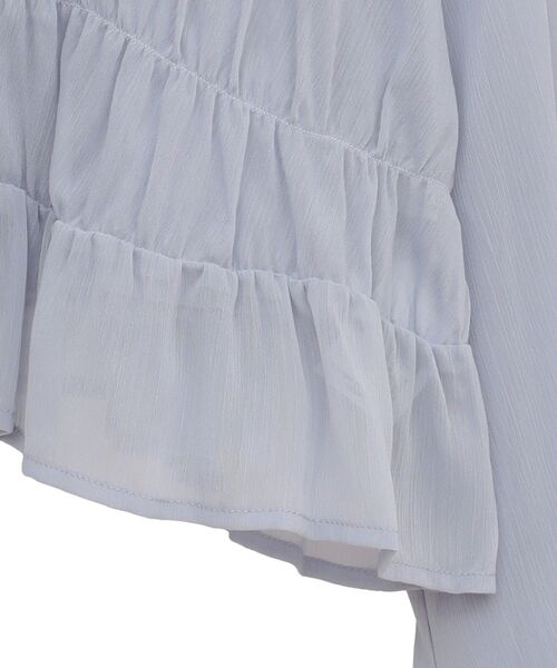 earth music&ecology（アースミュージックアンドエコロジー）の「SET2点シアーシャーリングブラウス＋インナー（シャツ/ブラウス・レディース・オフホワイト/ブルー/ブラック/モカ・FREE）」の18枚目の写真