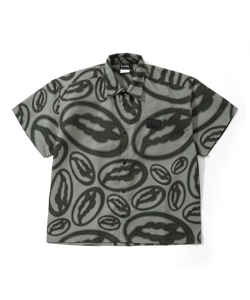 ブラウス シャツ PARADISE YOUTH CLUB/パラダイスユースクラブ PARADISE DIGITAL SHIRT 半袖シャツ 総柄シャツ セール】PARADISE YOUTH CLUB/パラダイスユースクラブ PARADISE