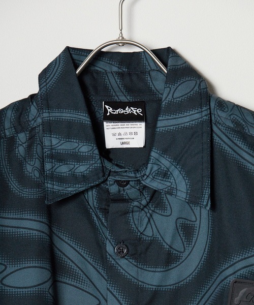 ブラウス シャツ PARADISE YOUTH CLUB/パラダイスユースクラブ PARADISE DIGITAL SHIRT 半袖シャツ 総柄シャツ セール】PARADISE YOUTH CLUB/パラダイスユースクラブ PARADISE