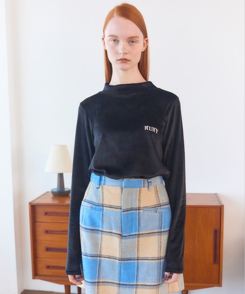 RUBY AND YOU（ルビーアンドユー）の「長袖カットソー（Tシャツ/カットソー・レディース・ブラック・FREE）」の3枚目の写真