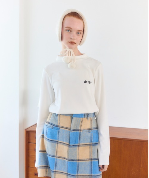 RUBY AND YOU（ルビーアンドユー）の「長袖カットソー（Tシャツ/カットソー・レディース・ブラック・FREE）」の8枚目の写真