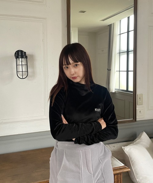 RUBY AND YOU（ルビーアンドユー）の「長袖カットソー（Tシャツ/カットソー・レディース・ブラック・FREE）」の15枚目の写真