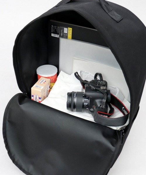 WILDERNESS EXPERIENCE（ウィルダネスエクスペリエンス）の「日本製 ポリエステル 大容量 スーパービッグ デイパック A4対応（バックパック/リュック・メンズ・ブラック・FREE）」の14枚目の写真