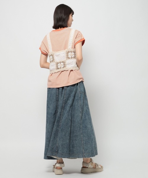 niko and...(ニコアンド)の「クロシェドッキングキャミソール(キャミソール・レディース・アイボリー/ブラック・FREE)」の7枚目の写真