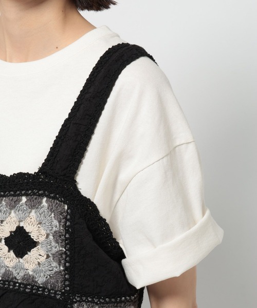 niko and...(ニコアンド)の「クロシェドッキングキャミソール(キャミソール・レディース・アイボリー/ブラック・FREE)」の14枚目の写真