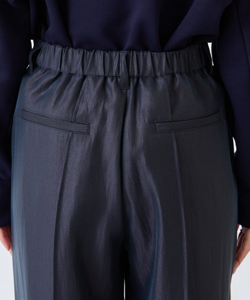 COLLAGE GALLARDAGALANTE（コラージュガリャルダガランテ）の「【OT】サテンワイドパンツ（その他パンツ・レディース・スカイブルー/ネイビー・0/1）」の6枚目の写真
